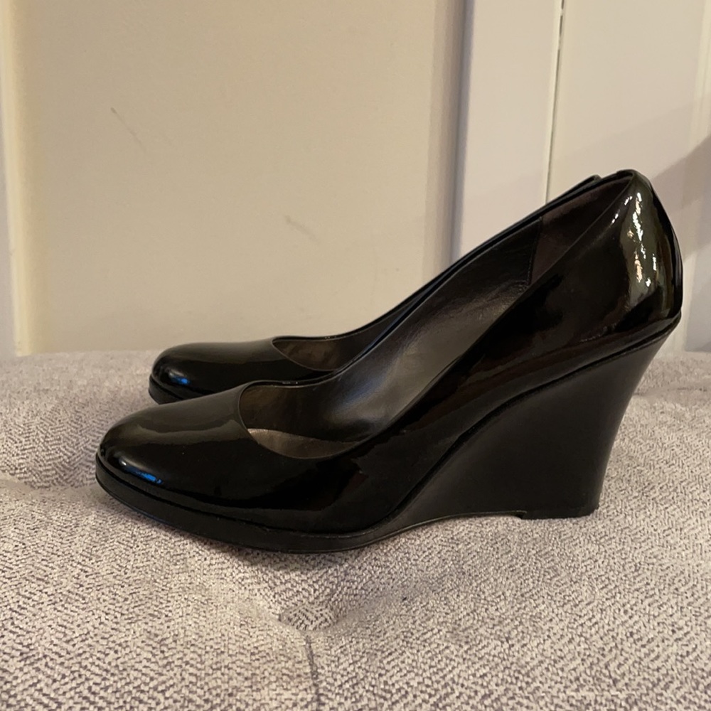 Cole Haan Black Patent Wedges